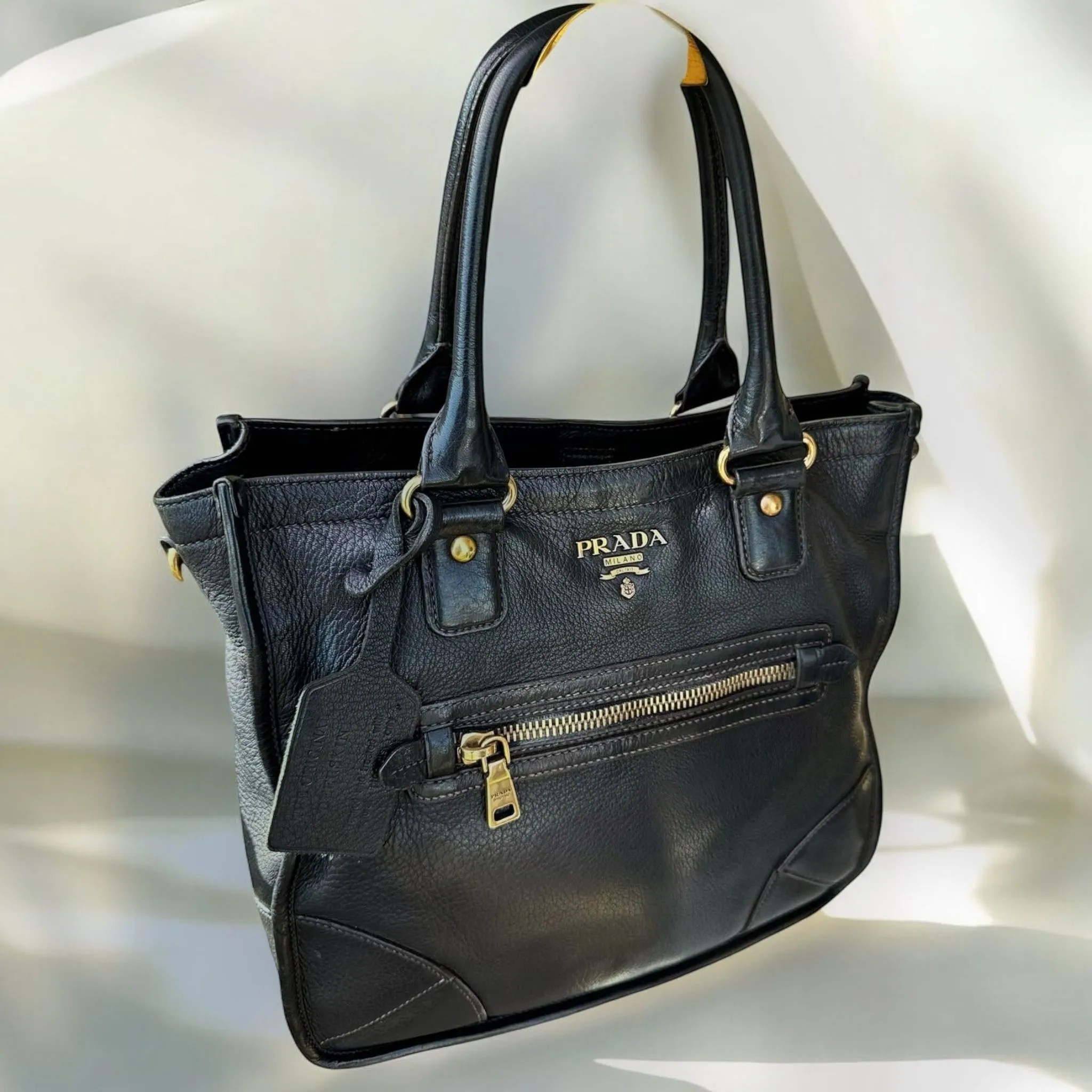Product image for PRADA 2WAY LEATHER BAG