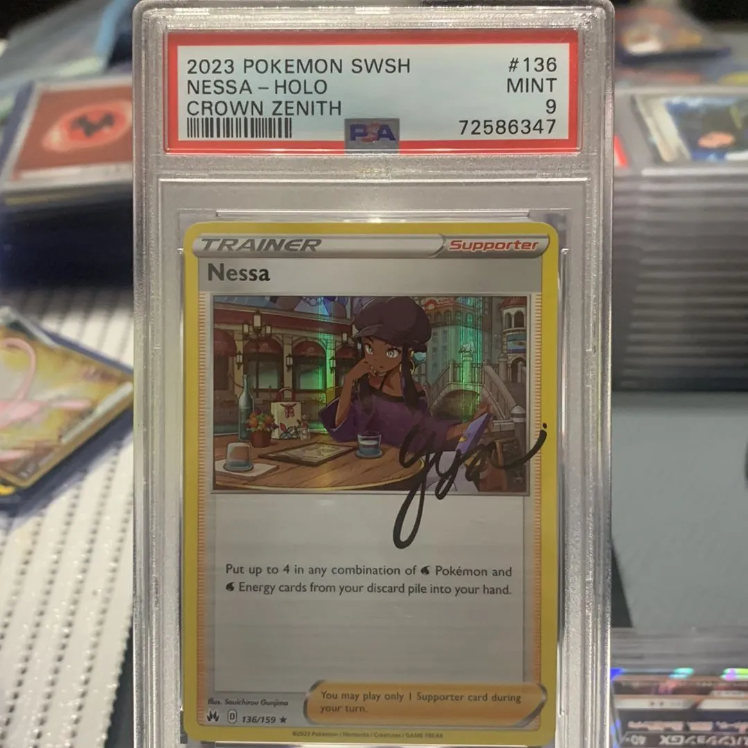 Product image for 2023 Pokemon Sword And Shield Crown Zenith Nessa-Holo Crown Zenith PSA MINT 9