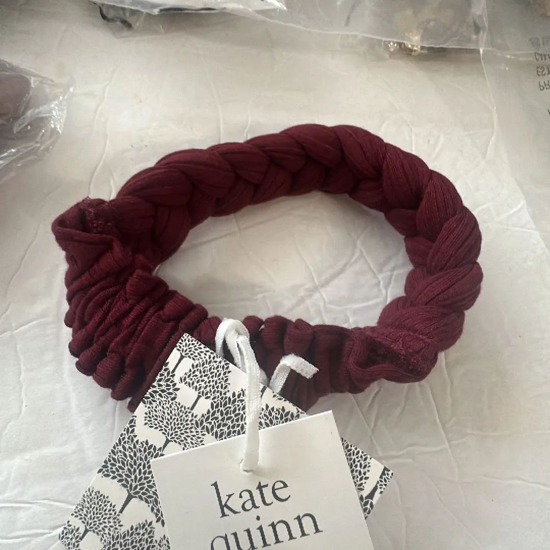 Product image for Kate Quinn Stretchy braided headband oxblood