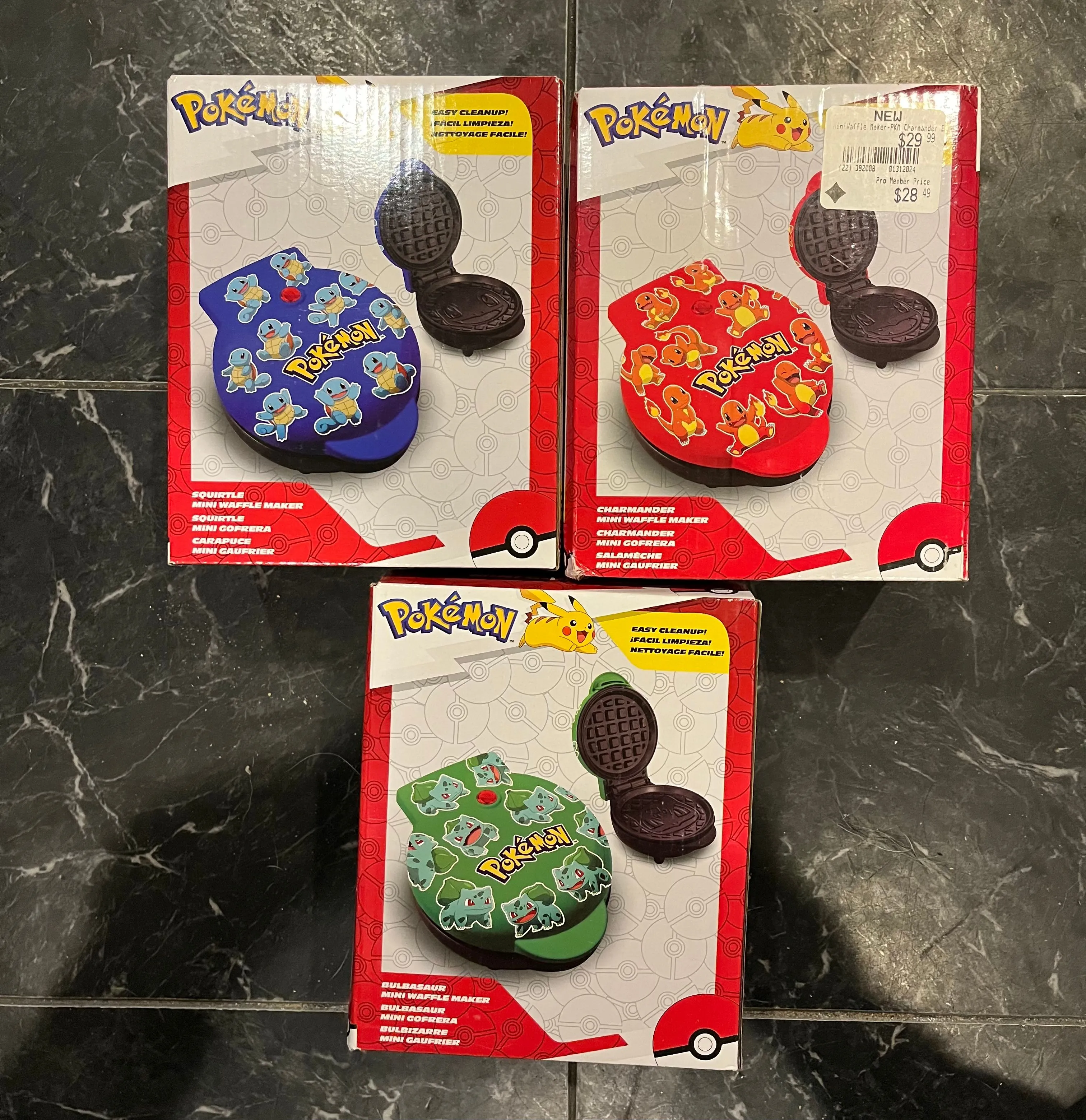 Product image for New Pokémon Mini Waffle Maker(Lot Of 3)