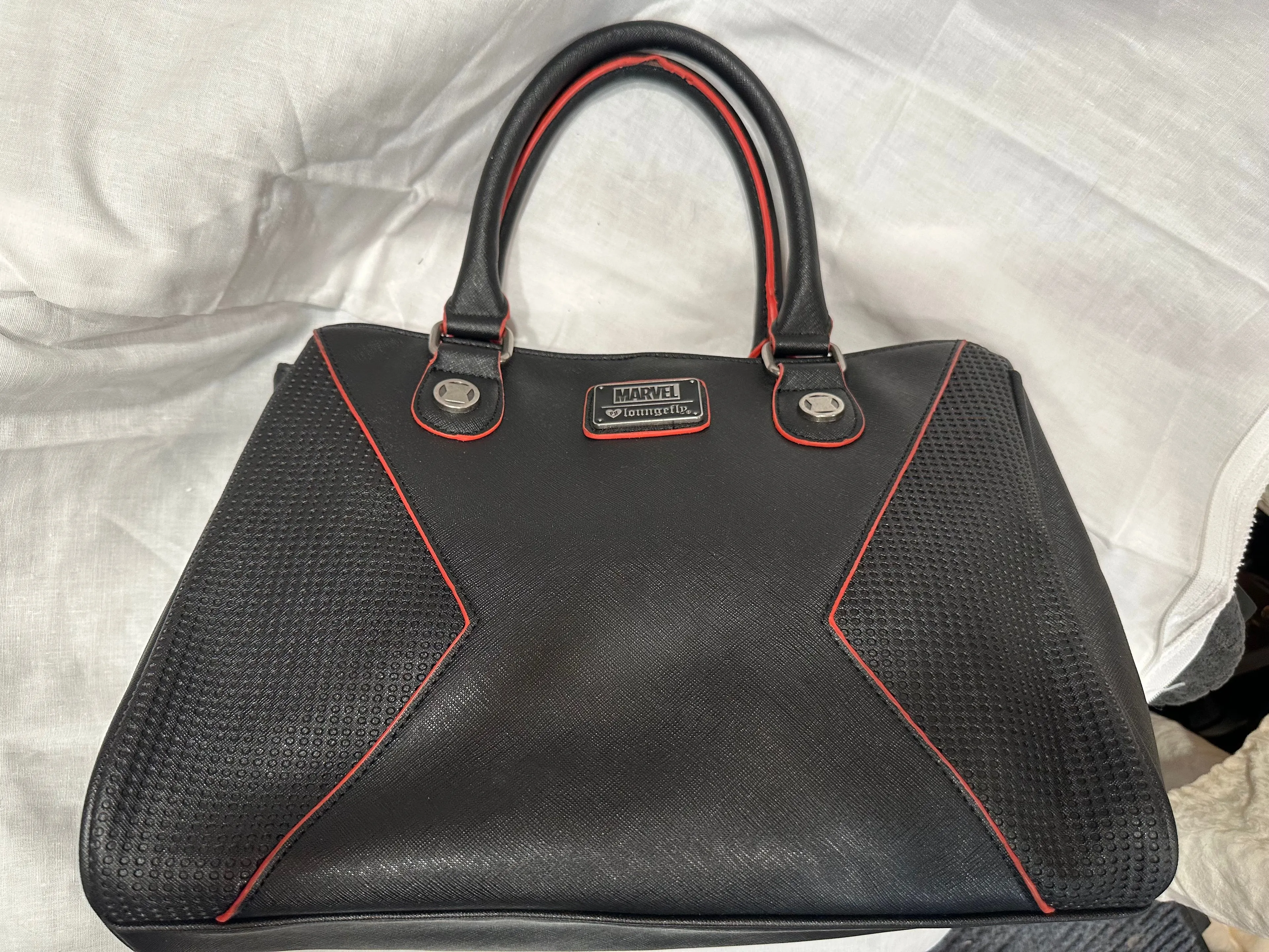 Product image for Loungefly Marvel Black Widow Satchel Handbag RARE! retired EUC