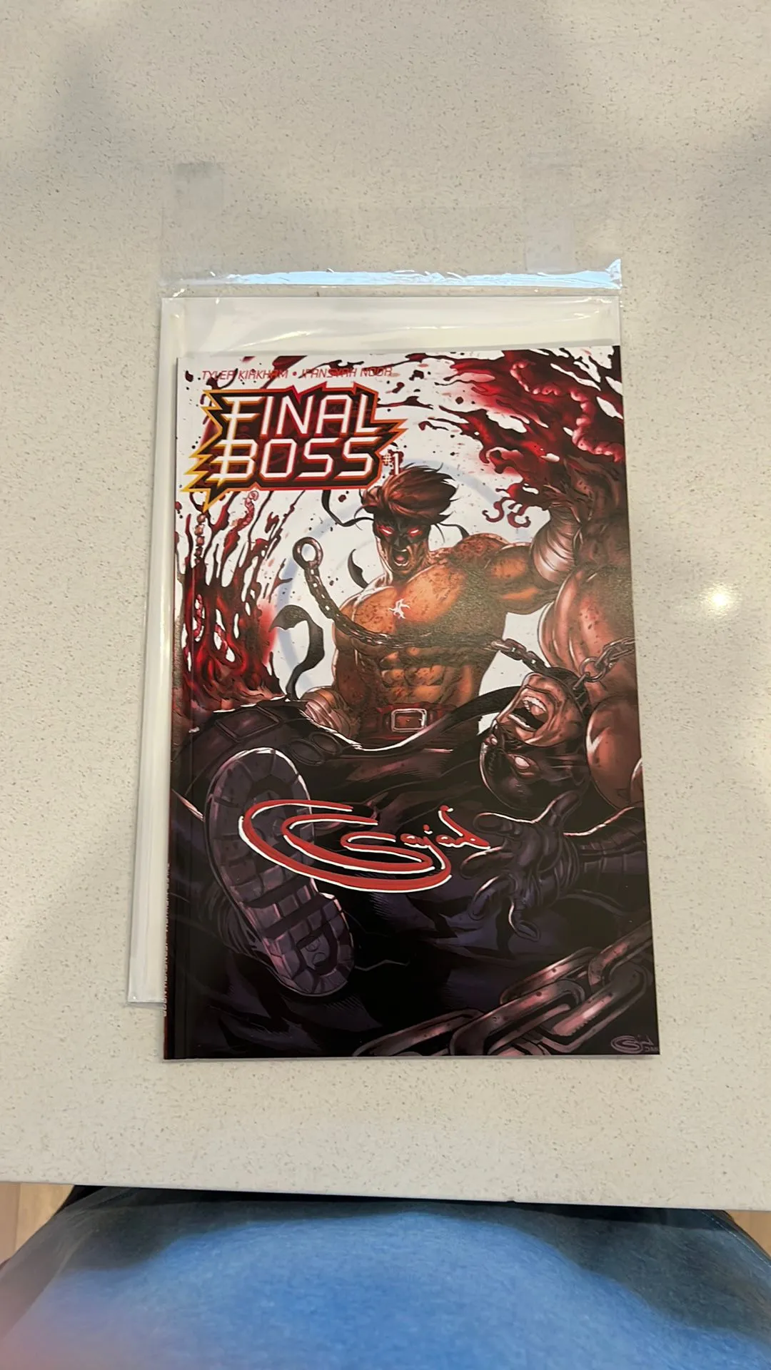 Product image for Final Boss #1 - Sajad Shah trade dress with signature and COA