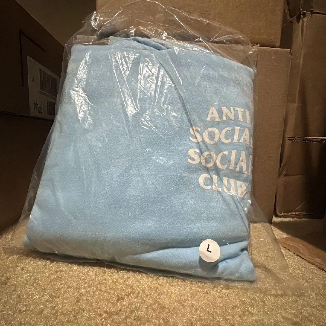 Product image for ANTI SOCIAL SOCIAL CLUB HOODIE MIND GAMES UNIVERSITY BLUE (LG)