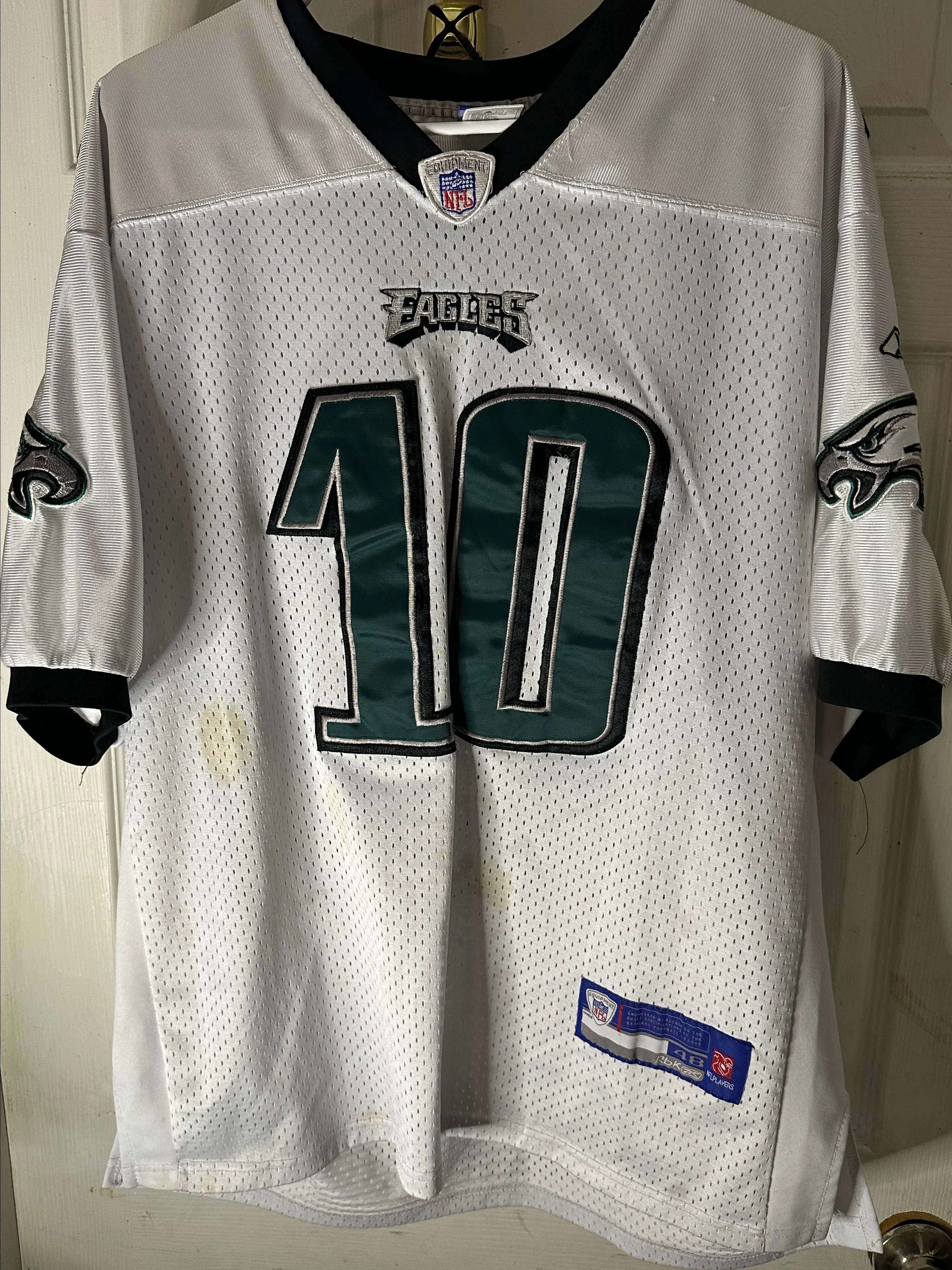 Product image for Desean Jackson#10  Game Used Eagles Jersey Reebok Size 48