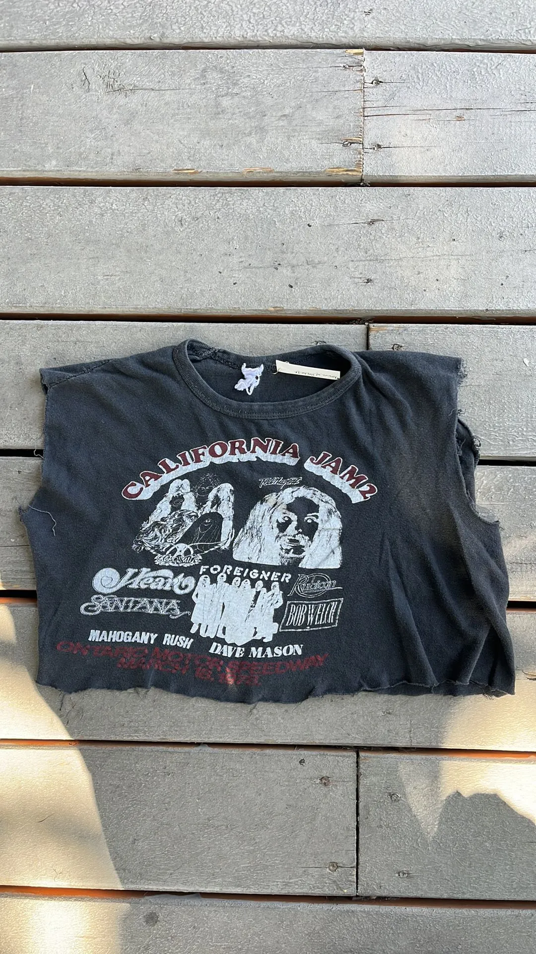 Product image for 1978 California Jam 2 Band Shirt chopper small