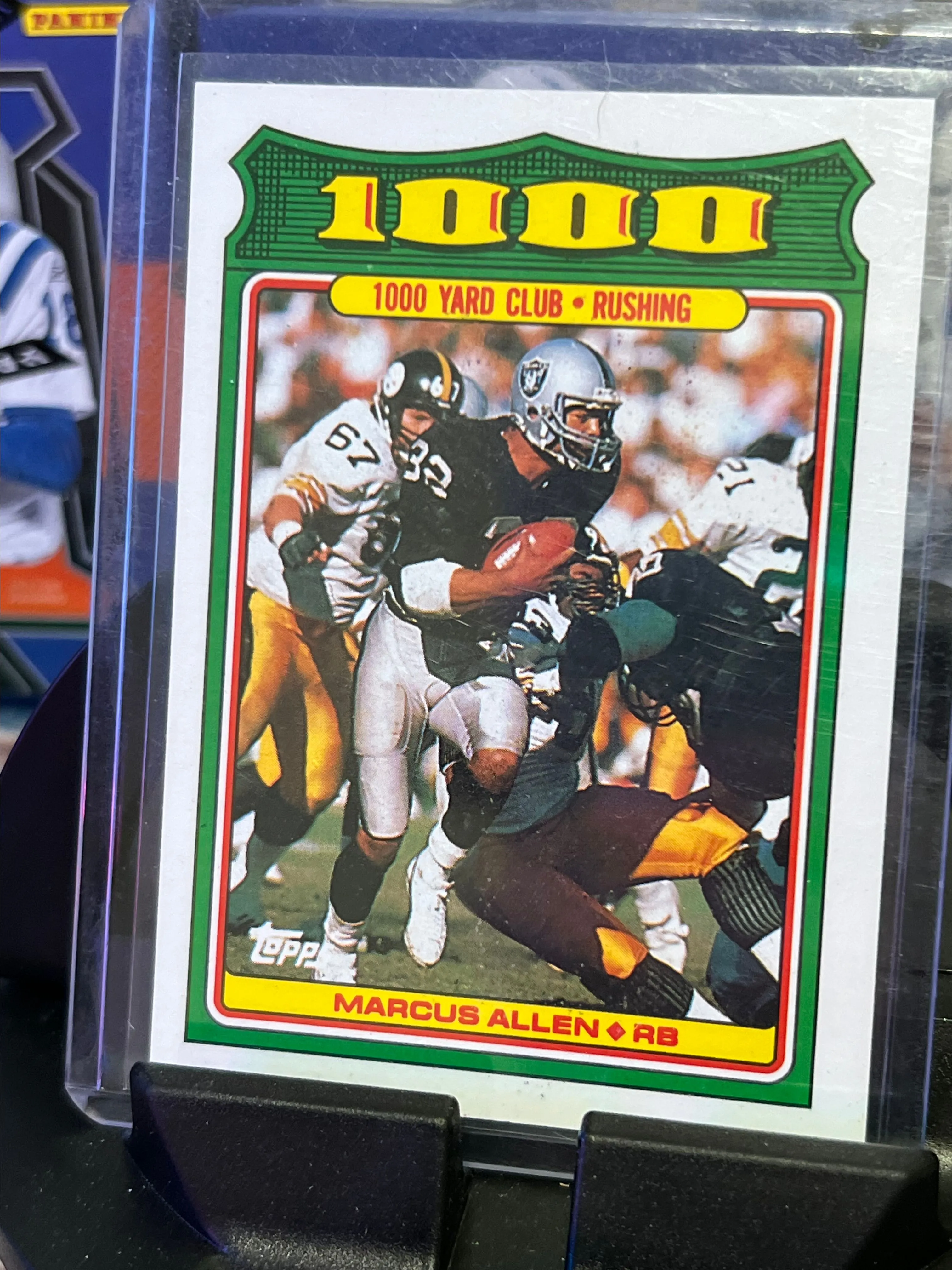 Product image for Marcus Allen 1988 Topps #27 1000 Yard Club Football Card Los Angeles Raiders