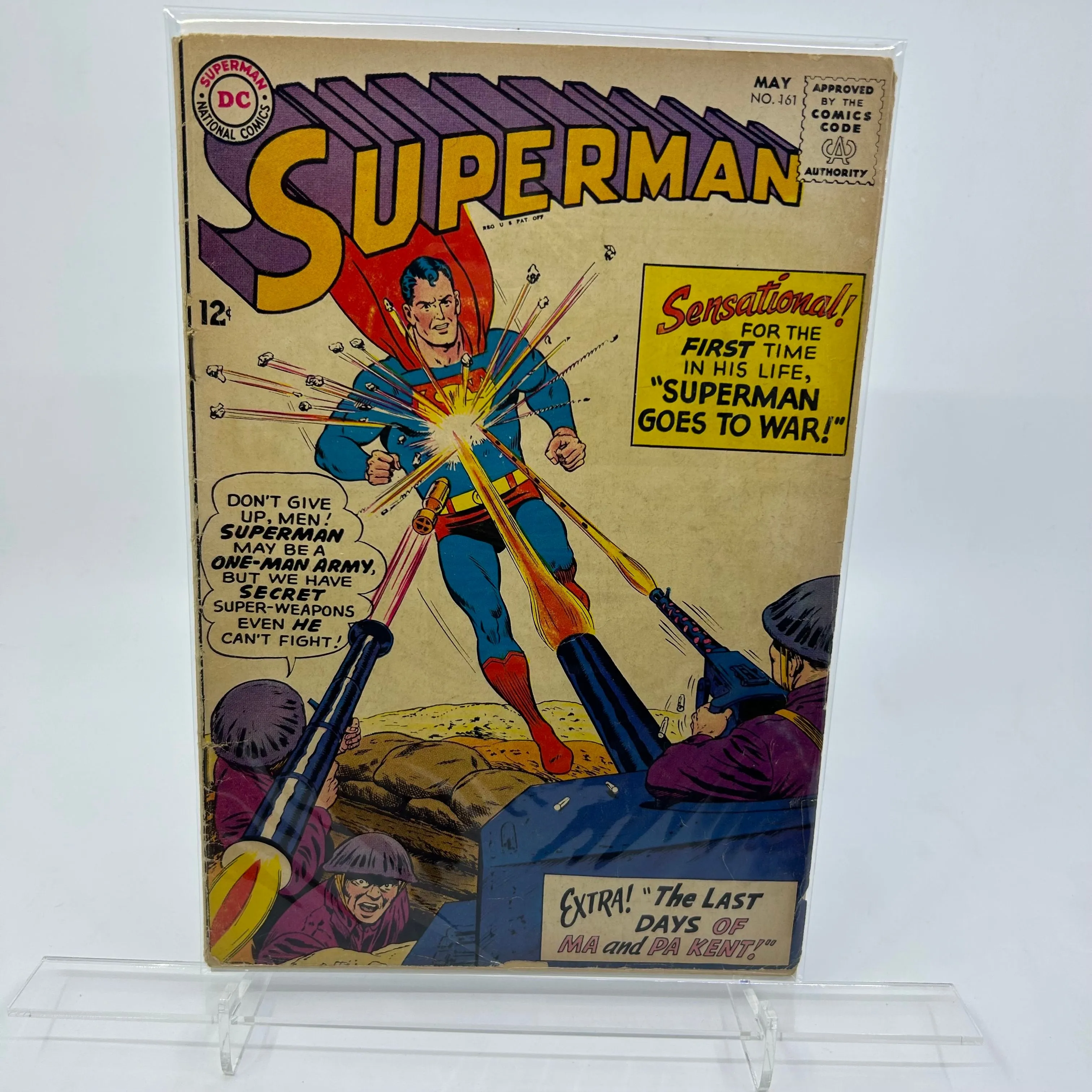 Product image for Comic Book -  Superman #161 - Soaring Silver Age Adventure! 🌟💪