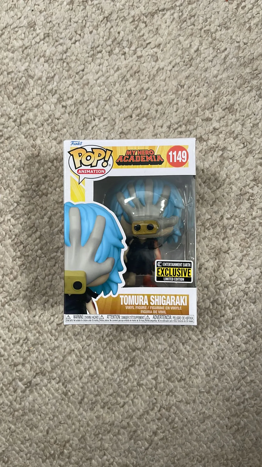Product image for My hero academia Tomura Shigaraki entertainment earth exclusive Funko pop 1149