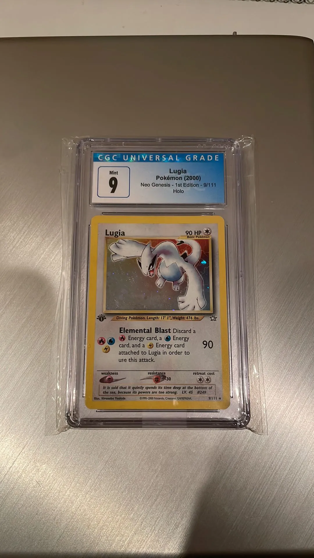 Product image for Lugia 1st edition CGC 9