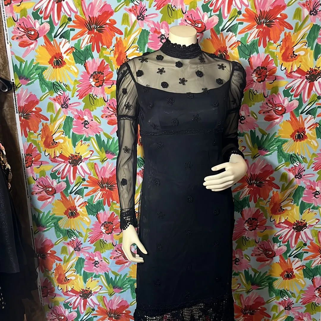 Product image for Gorgeous Black Sue Wong Cocktail Dress