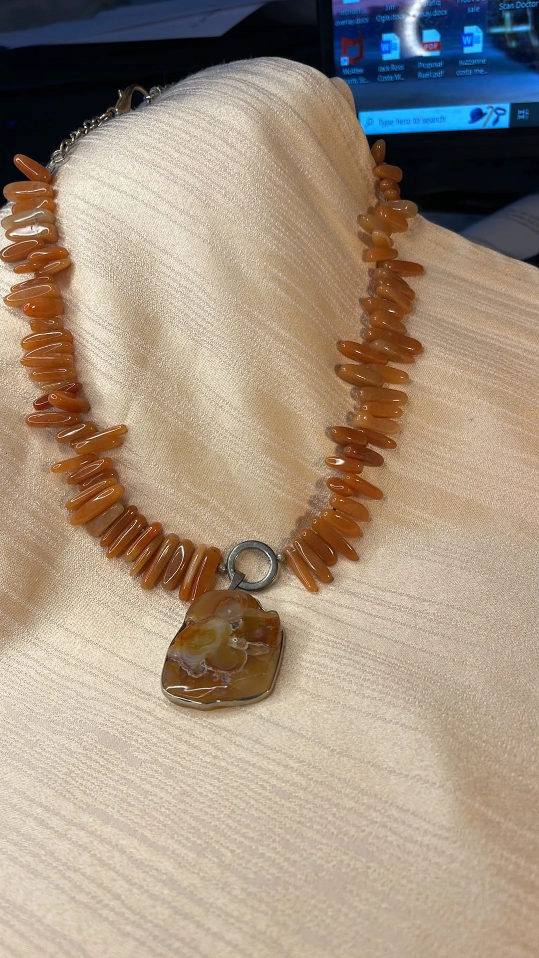 Product image for M63 Agate Pendant necklace
