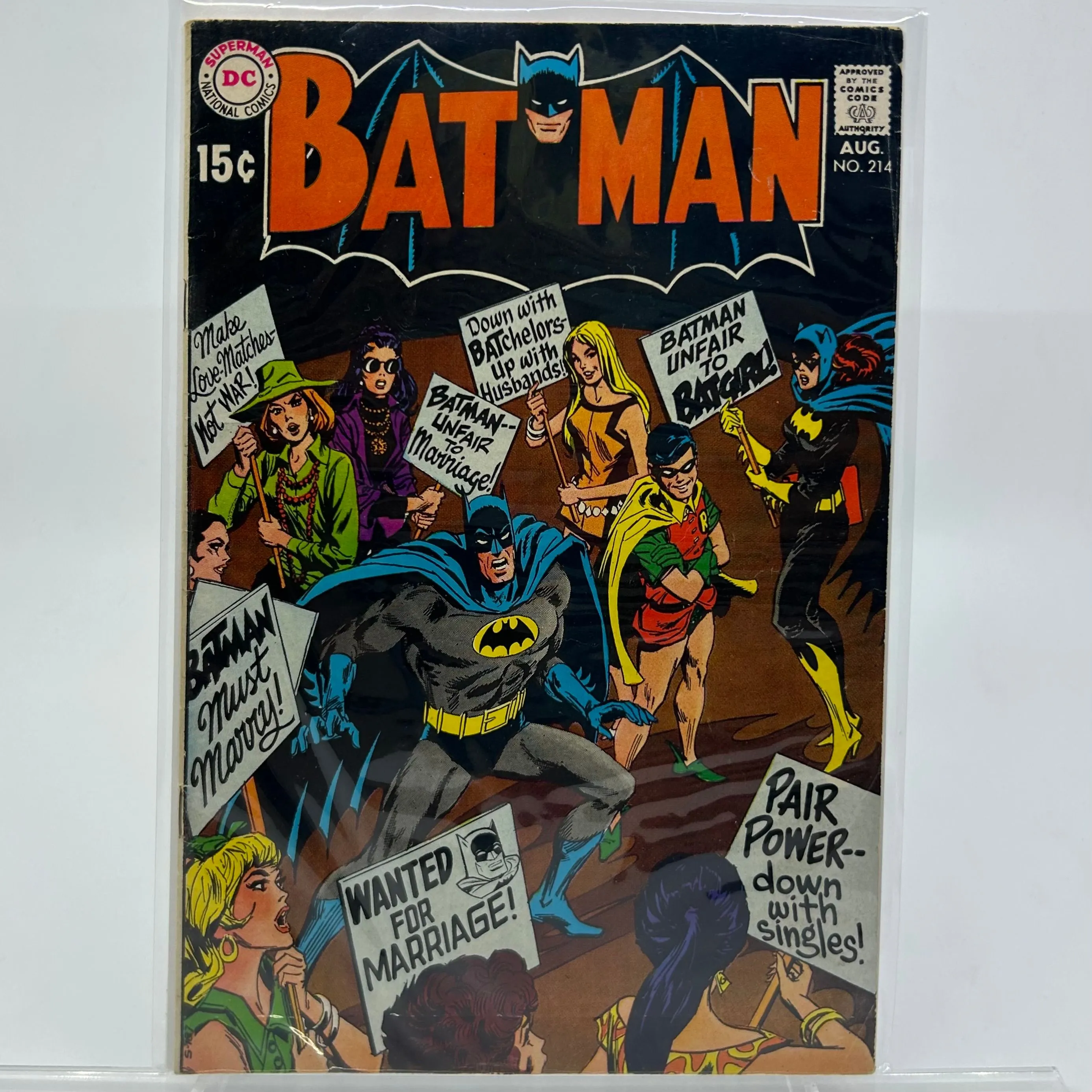 Product image for Comic Book -  Batman #214 - Classic Caped Crusader Action! 🦇🌃