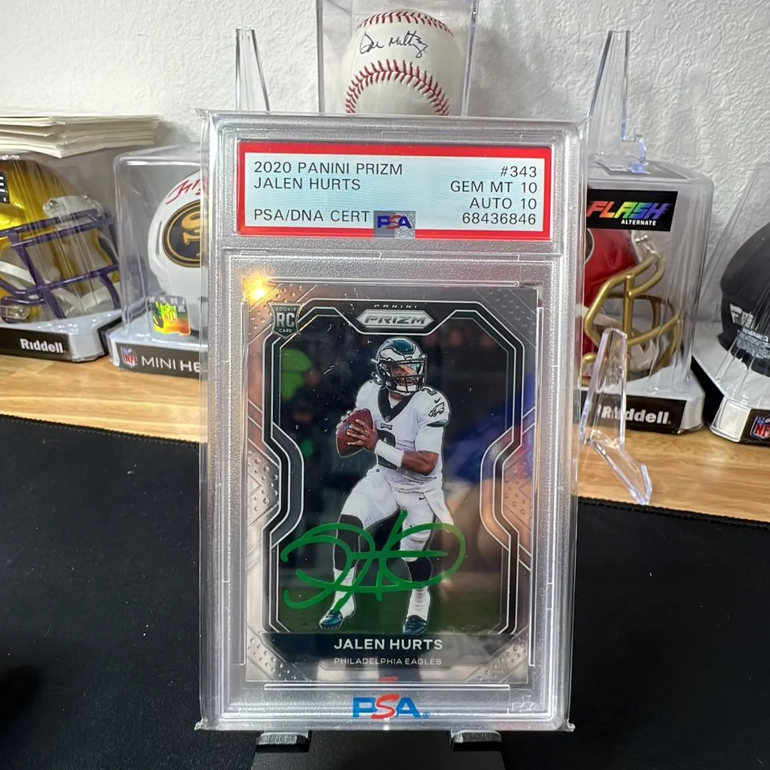 Product image for 2020 Panini Prizm Jalen Hurts 343  PSA GEM MT 10