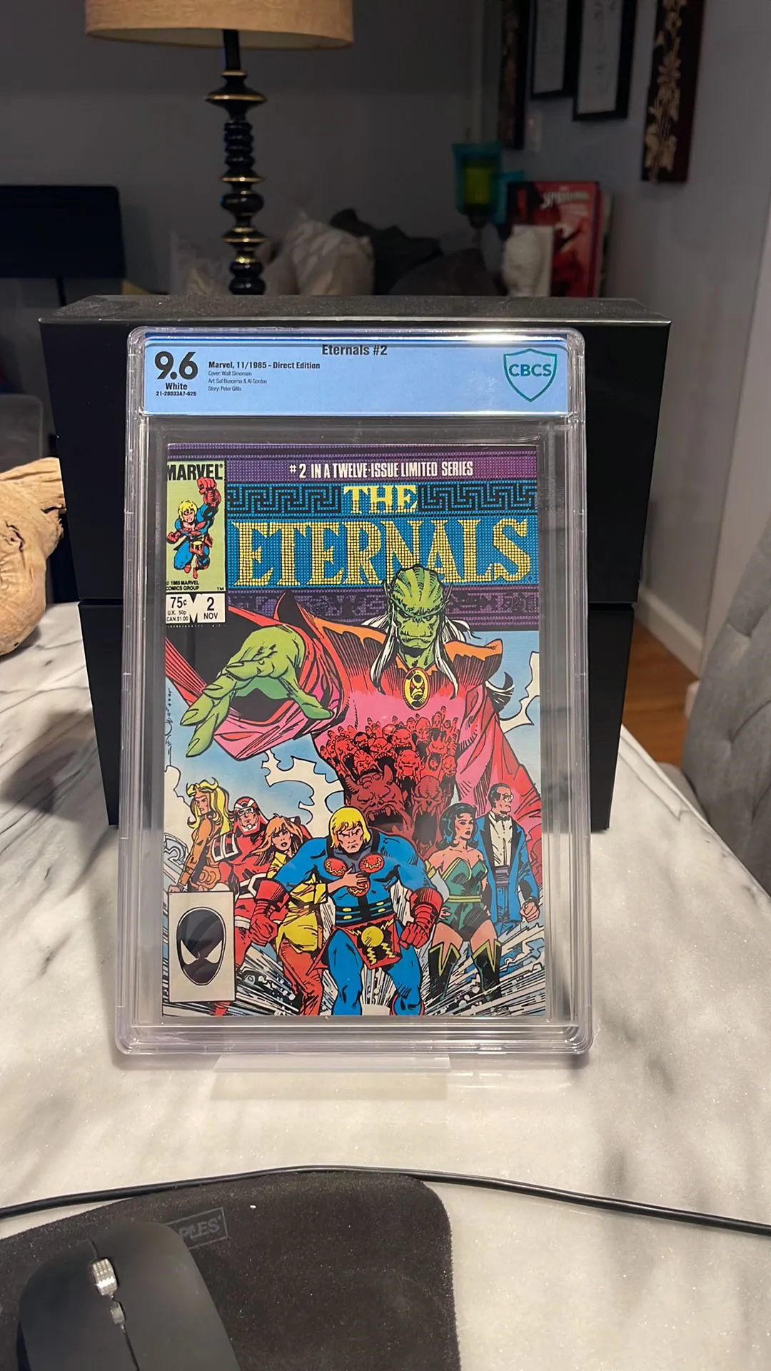 Product image for Eternals #2 CBCS 9.6 Marvel 1985 Walt Simonson Cover Non CGC