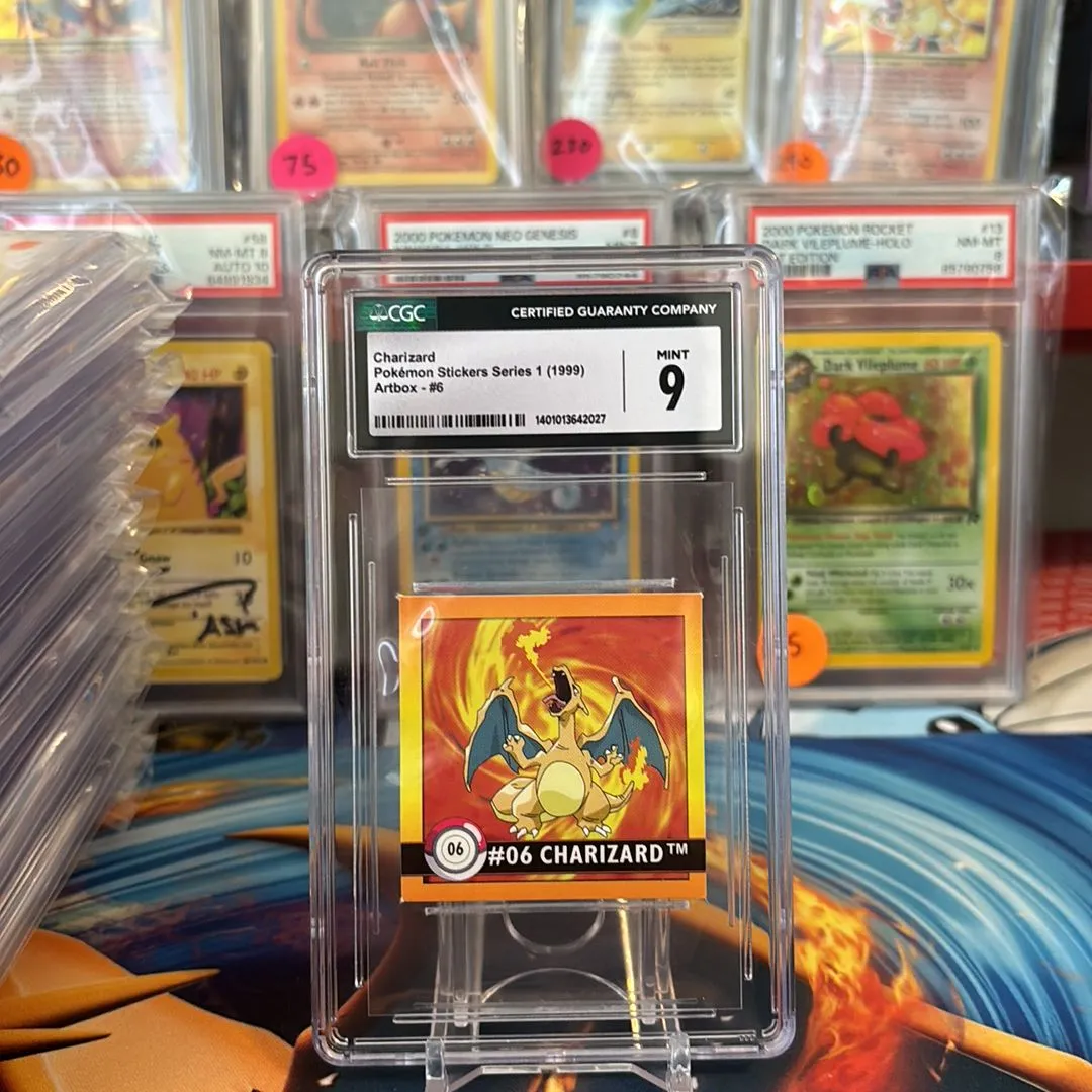 Product image for Artbox charizard sticker CGC 9 POP 34