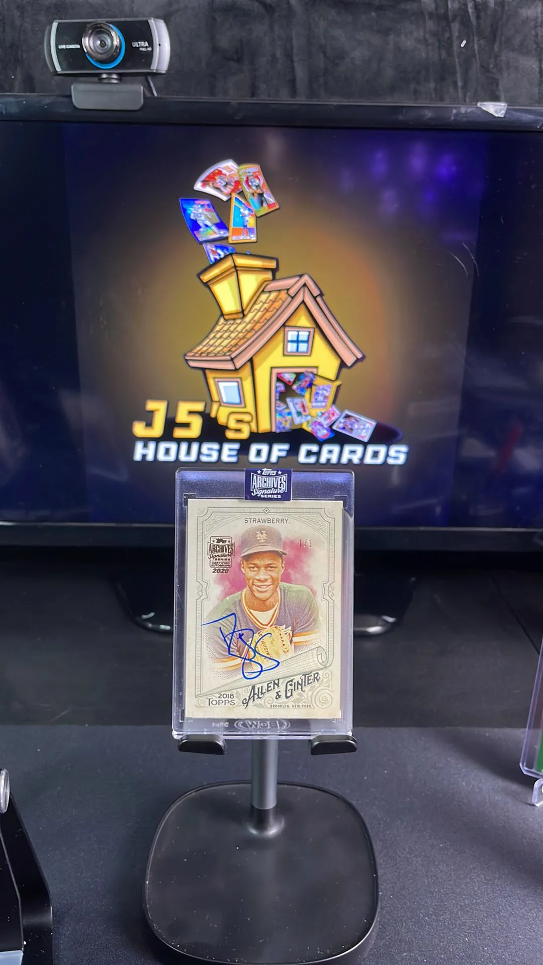 Product image for ⚾️ 2020 Topps Archives Signature Series Darryl Strawberry 1/1  Auto *Mets