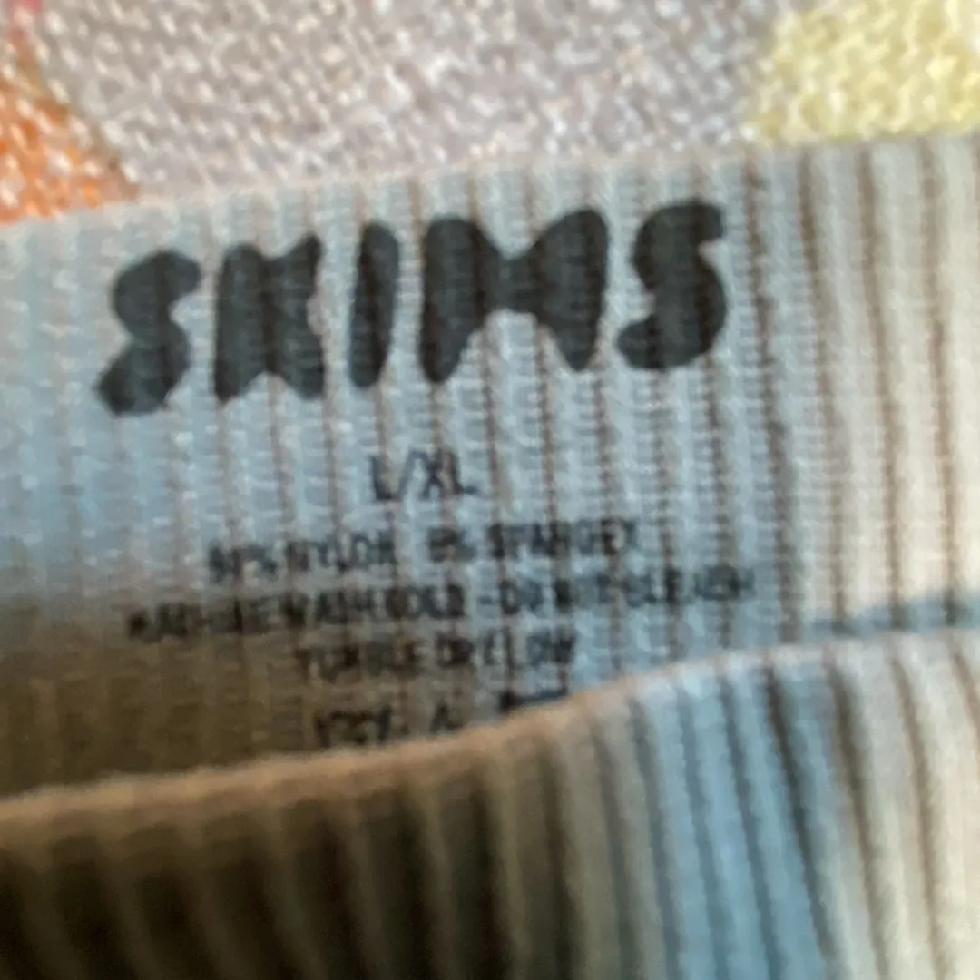 Product image for Skims Stretch Rib Thong L/XL Gray NWOT Retail $35.00