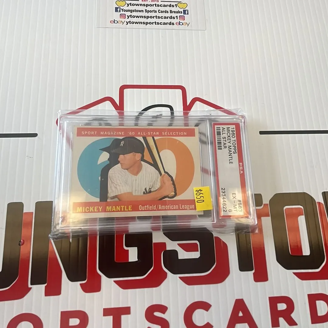 Product image for 1960 Topps Mickey Mantle 563 All Star PSA EX-MT 6
