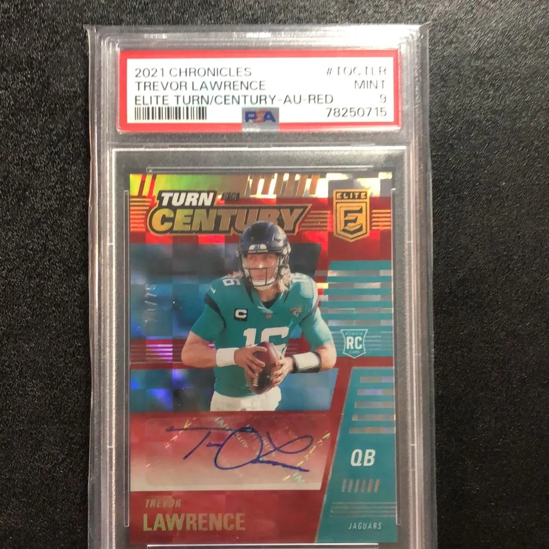 Product image for 2021 Panini Chronicles Elite Turn Of The Century Autographs Trevor Lawrence TOCTLR Elite Turn/Centur