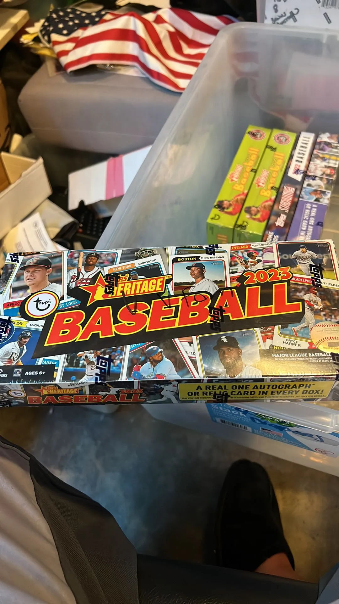 Product image for MLB 2023 Topps Heritage Baseball Hobby Box