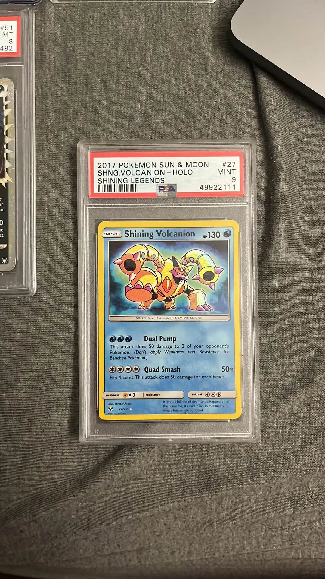 Product image for 2017 Pokemon Sun & Moon Shining Legends Shining Volcanion Shining Legends-Holo PSA MINT 9