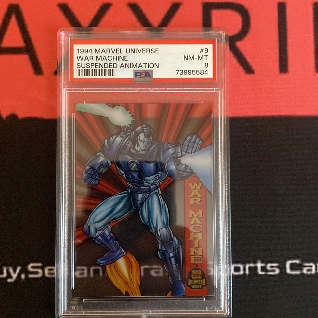 Product image for 1994 Marvel Universe Suspended Animation War Machine Suspended Animation PSA NM-MT 8
