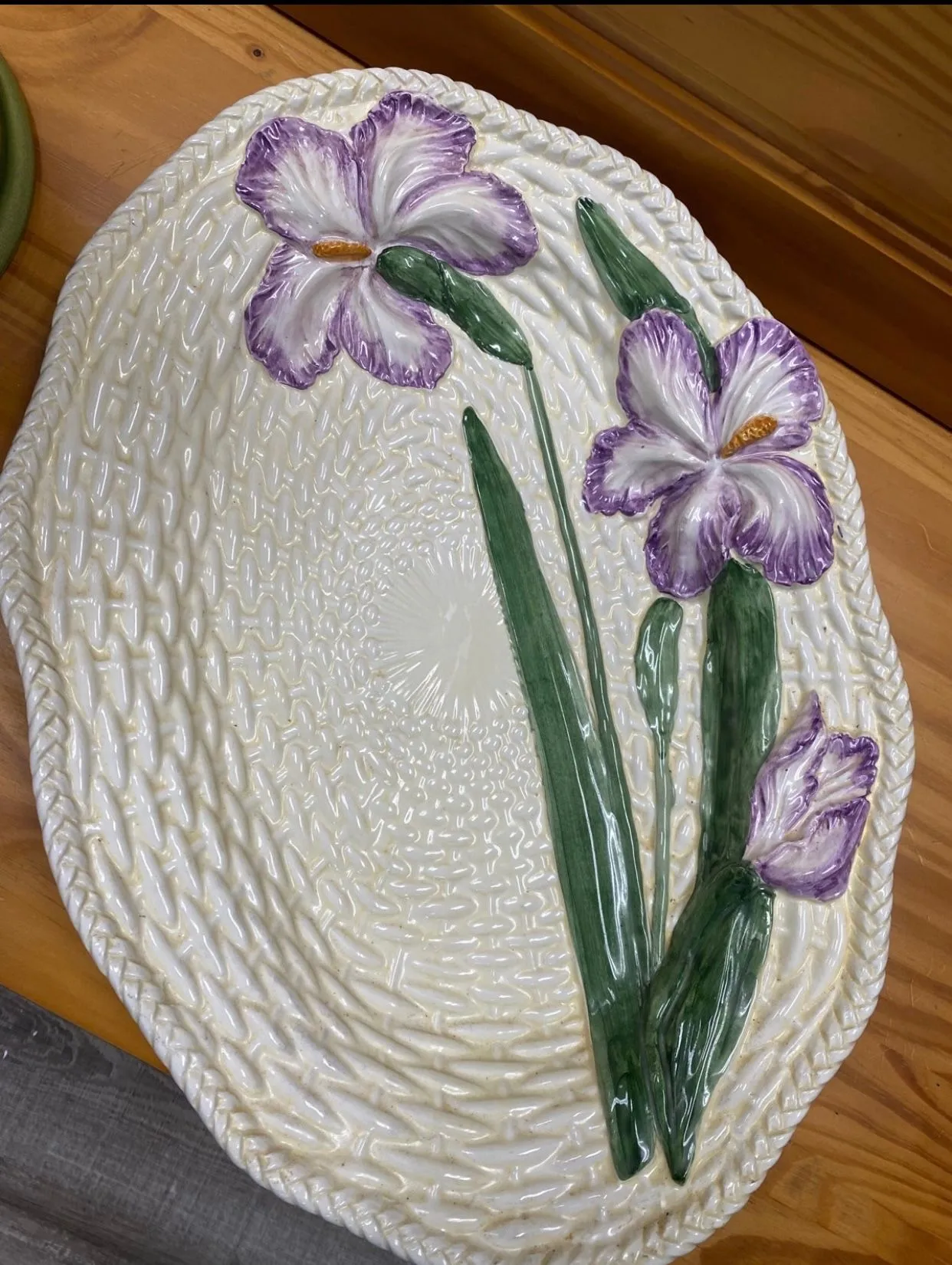 Product image for VTG Majolica serving platter