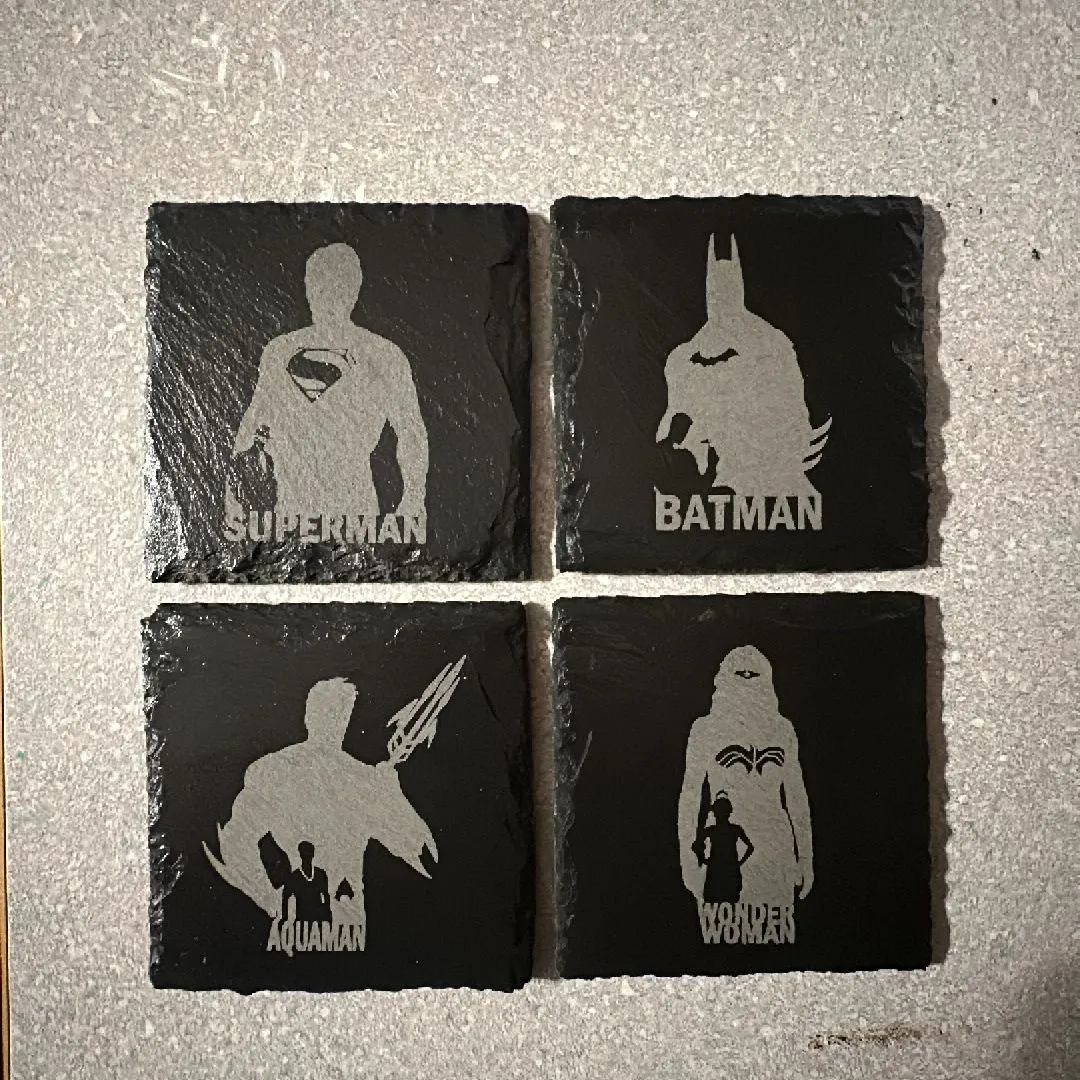 Product image for Justice League slate coaster set (4pc)