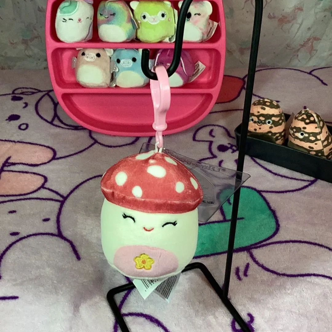 Product image for Sakina the Mushroom Squishmallow Clip 3.5”