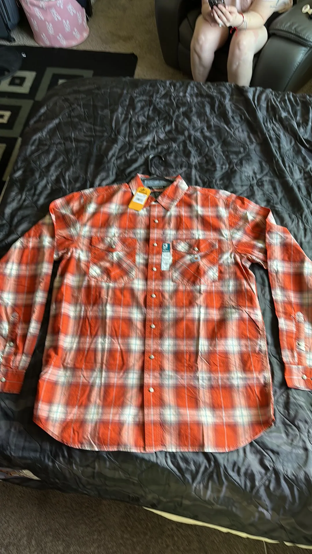 Product image for Carhartt Long Sleeve Button-Up (pearl snaps)