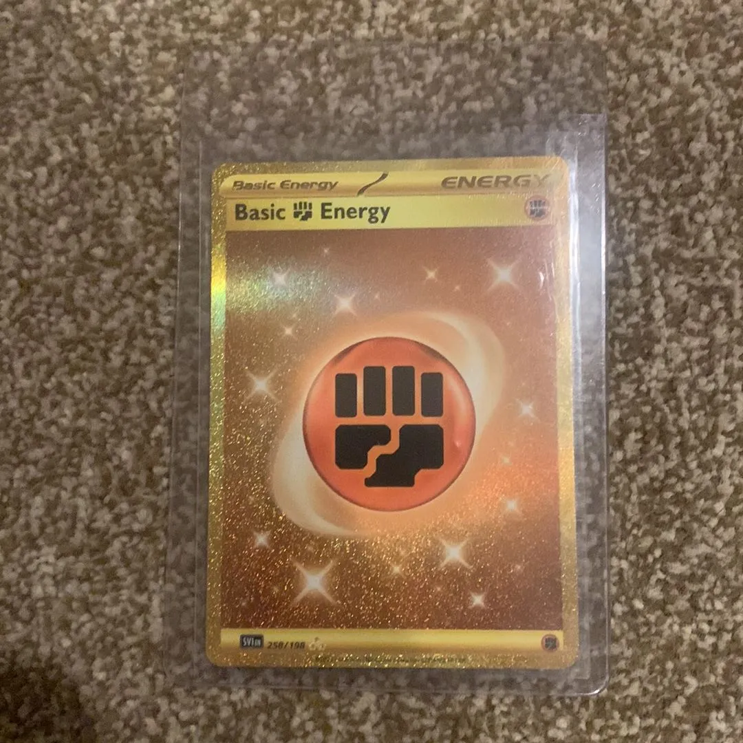 Pokemon Card | Basic Fighting Energy 258/198 Scarlet & Violet Gold Secret  Rare  Whatnot: Shop, Sell, Connect