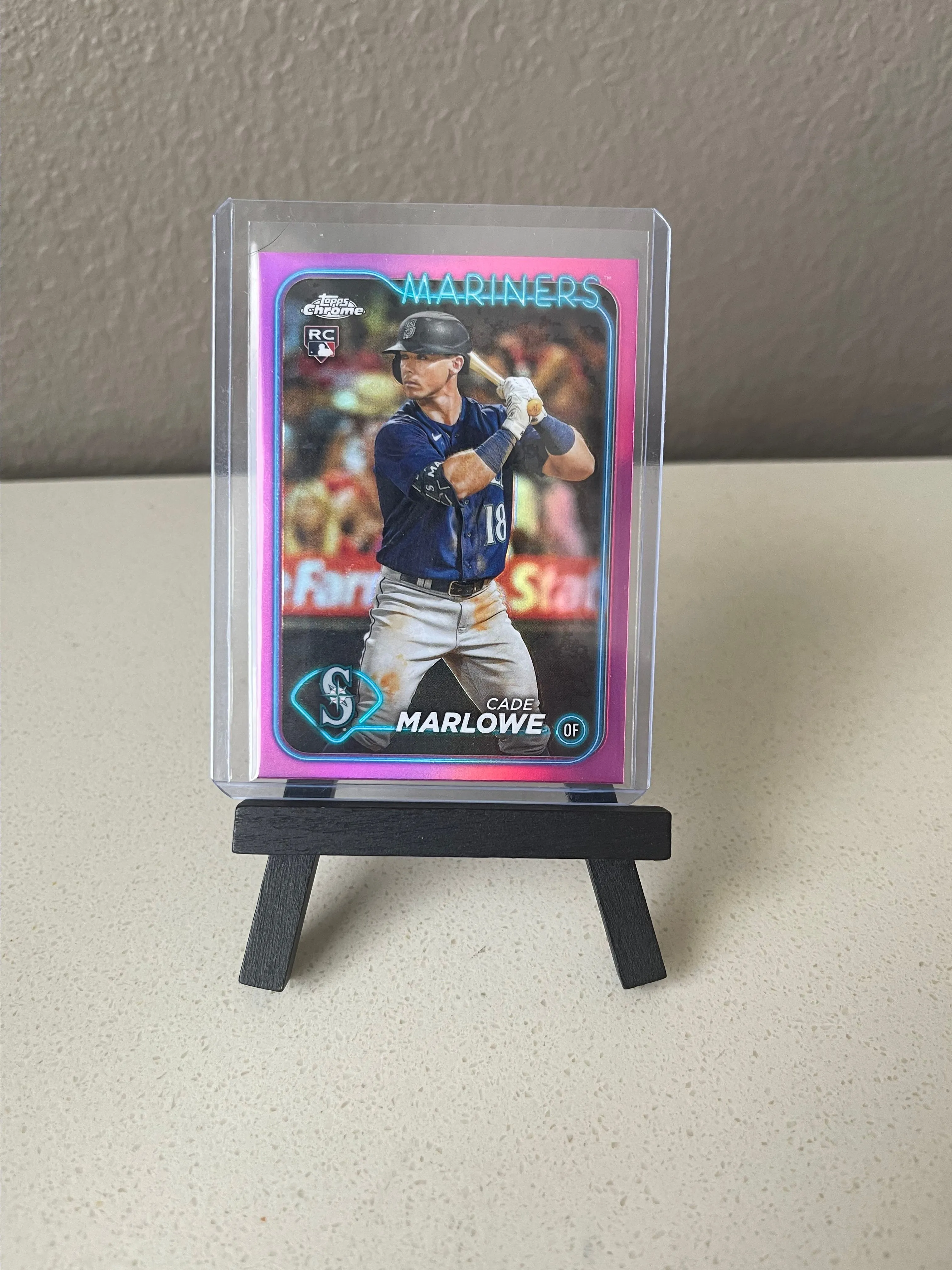 Product image for 2024 Topps Chrome Cade Marlow RC Pink Refractor Mariners