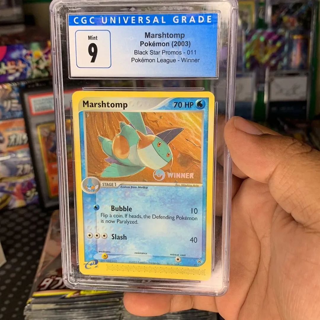 Product image for 2003 Black Star Promos - Nintendo Marshtomp Pokémon League CGC 9
