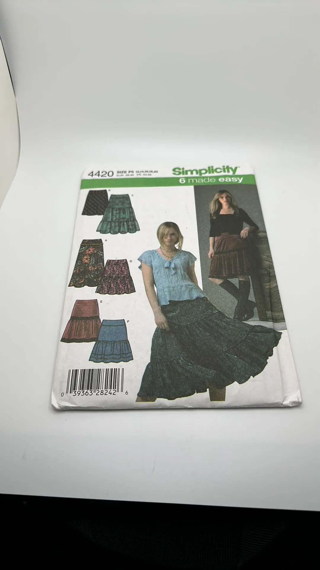 Product image for 4420 vintage skirt patterns sewing