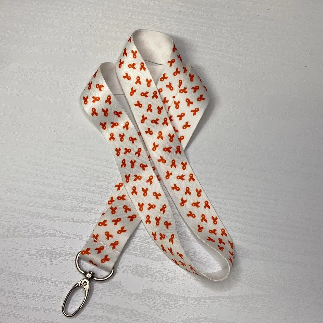 Product image for NEW White MS/Leukemia Lanyard