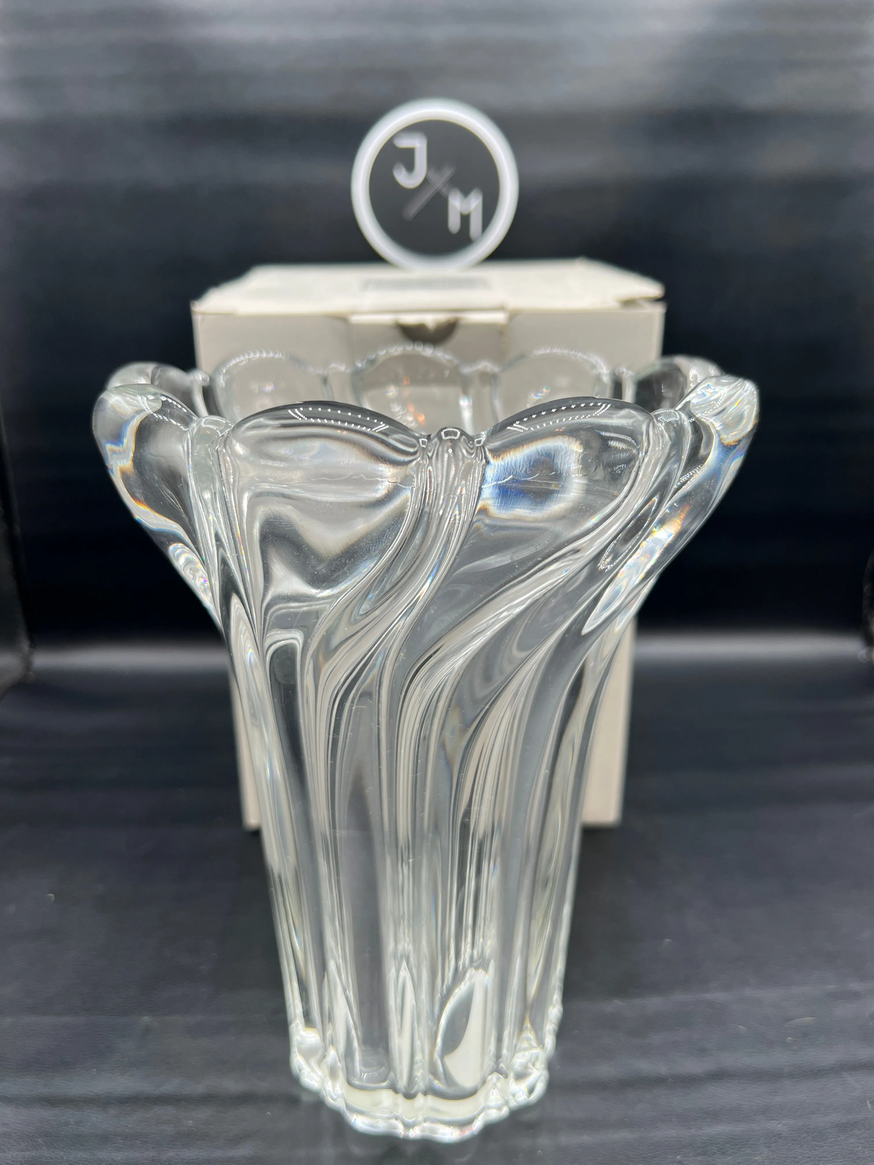 Product image for MIKASA - SA 972/60 CRYSTAL CLEAR - Peppermint Twist Vase - 8"