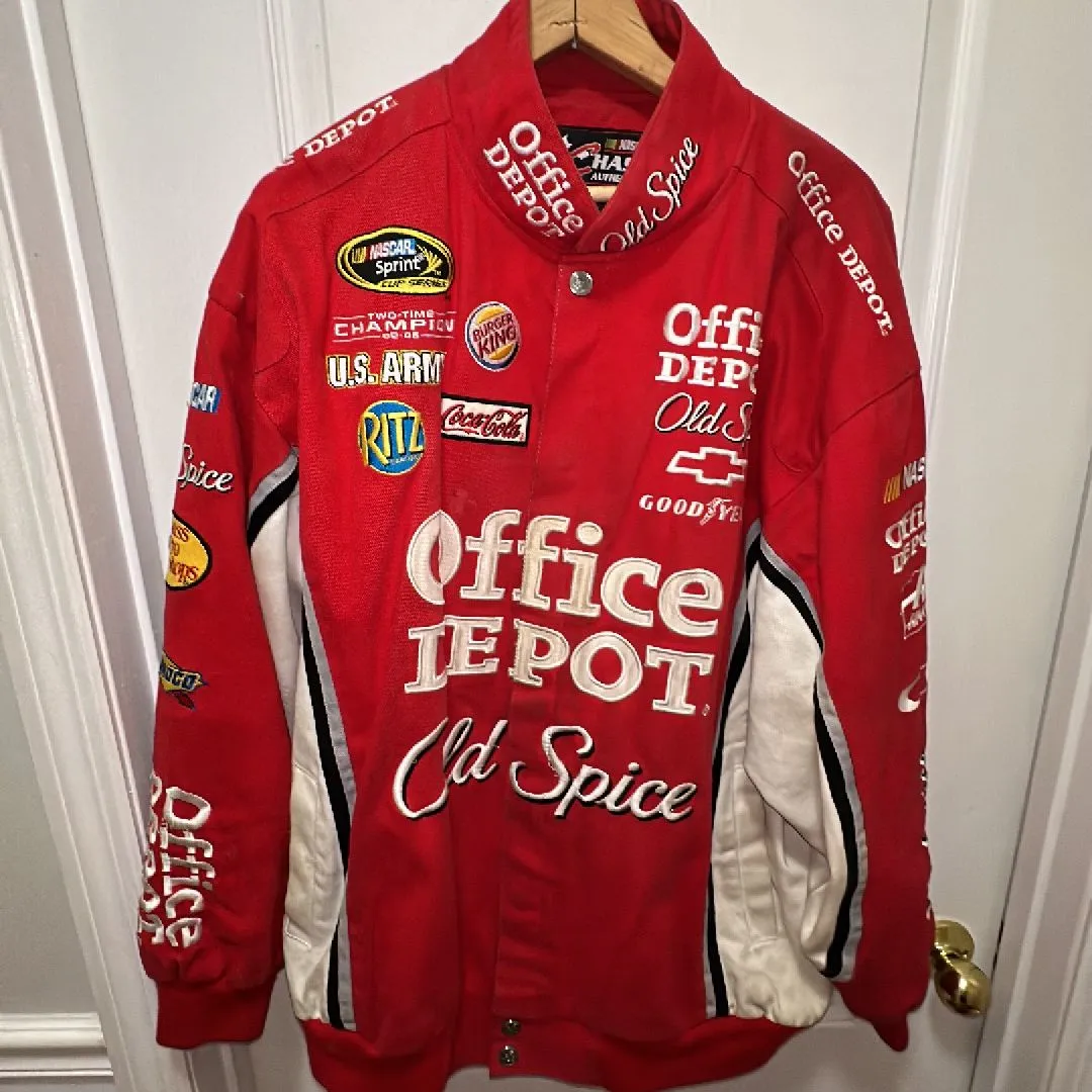 Product image for Chase Authentics Tony Stewart #14 Old Spice Office Depot Nascar Jacket Coat XL