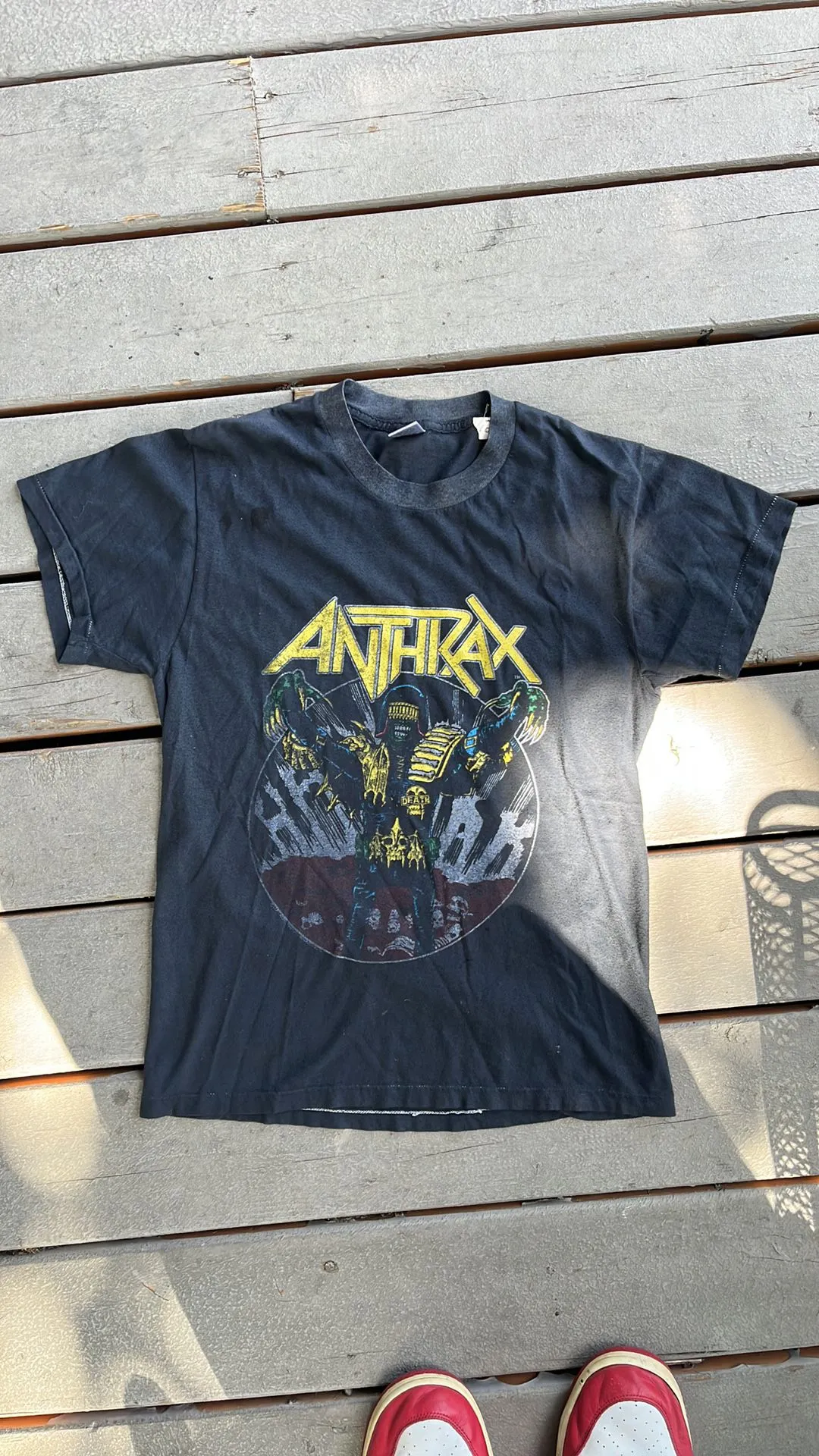 Product image for 1987 ANTHRAX “I am the Law” Zombie Dredd Medium