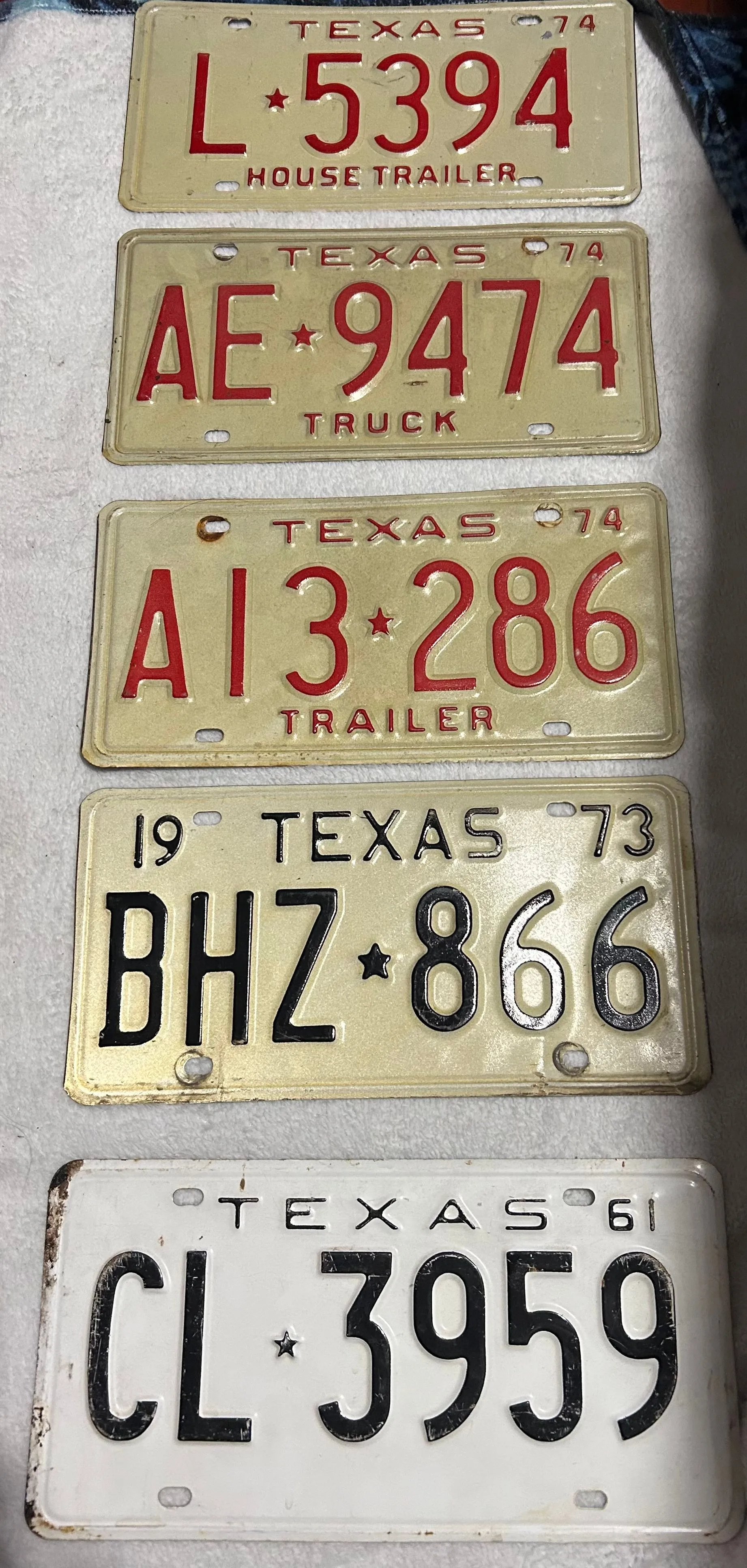 Product image for Vintage Licenses Plates