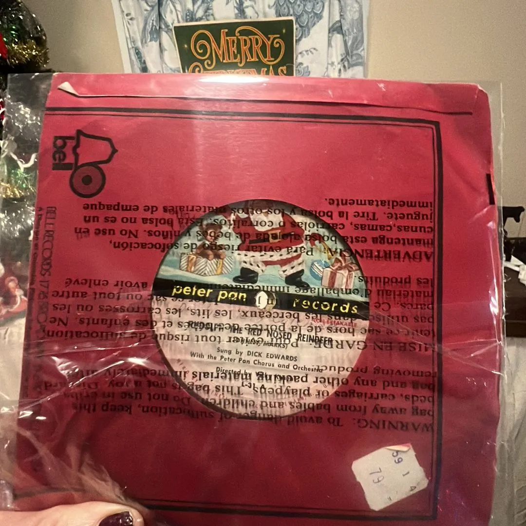 Product image for Peter Pan records frosty and Rudolph record