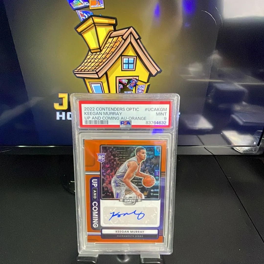 Product image for 2022 Contenders Optic Keegan Murray Up And Coming Auto -Orange  /25 PSA 9 * Kings
