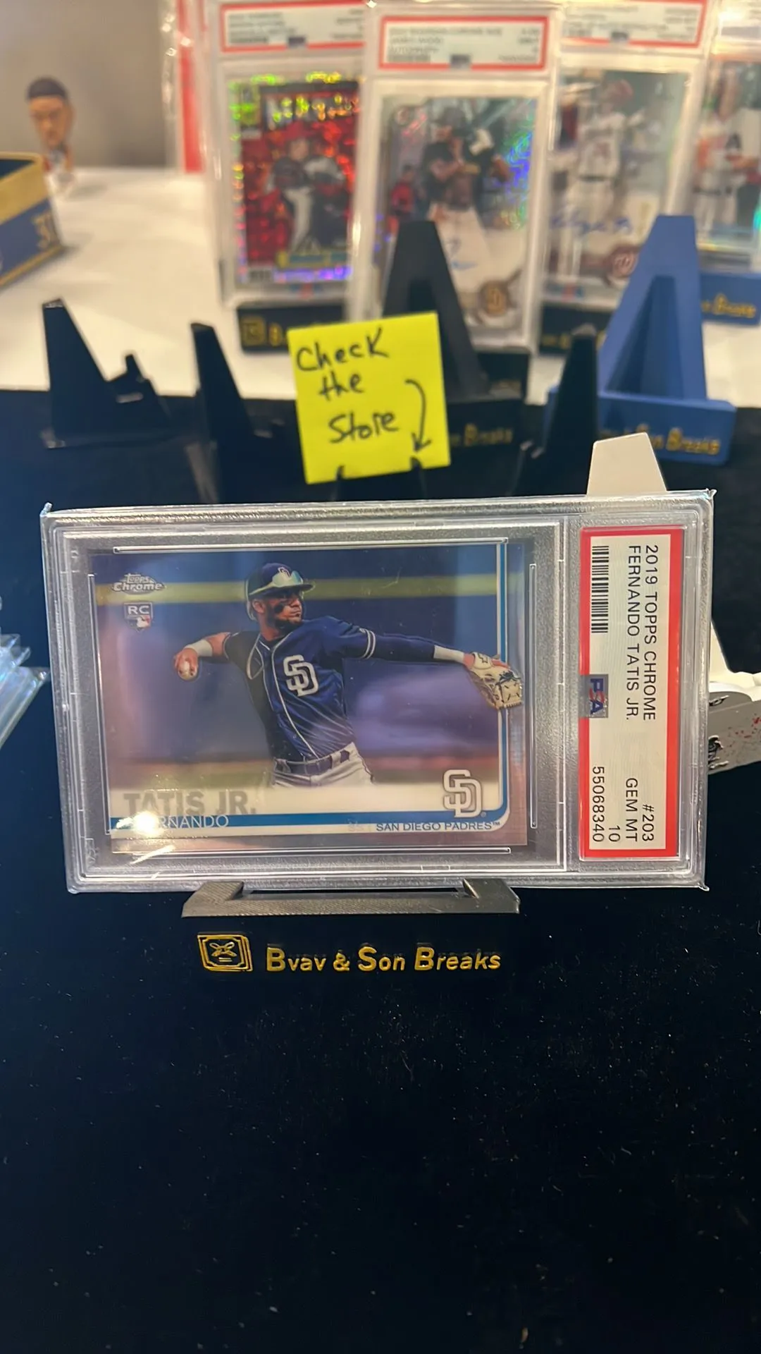 Product image for 2019 Topps Chrome Fernando Tatis Jr. 203  PSA GEM MT 10
