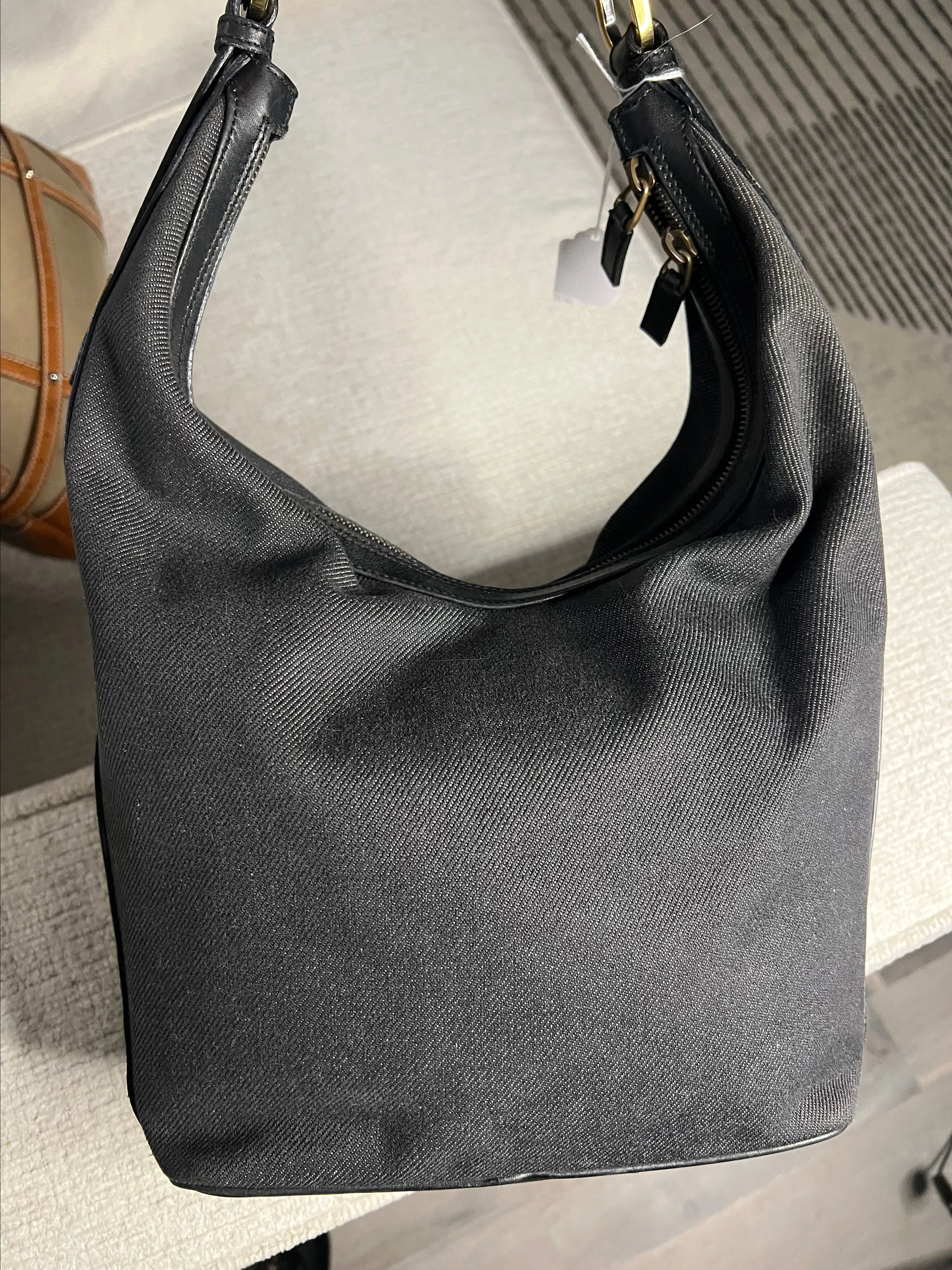 Product image for #181 Gucci grey denim handbag