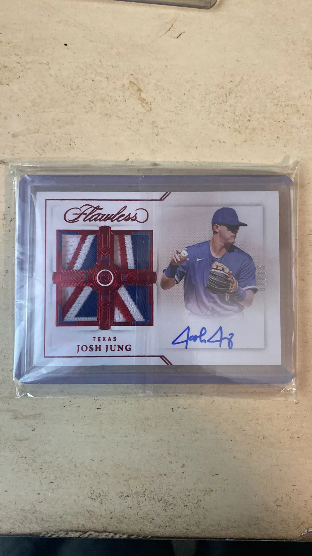 Product image for 2022 Josh Jung Flawless Patch Auto 1/15