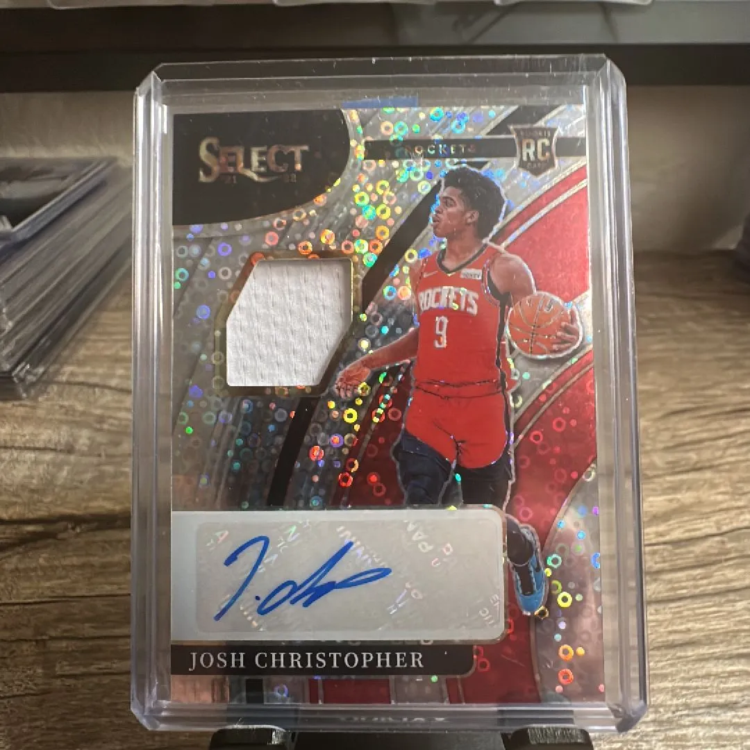 Product image for 2021-22 Select Rookie Disco Jersey Auto Josh Christopher
