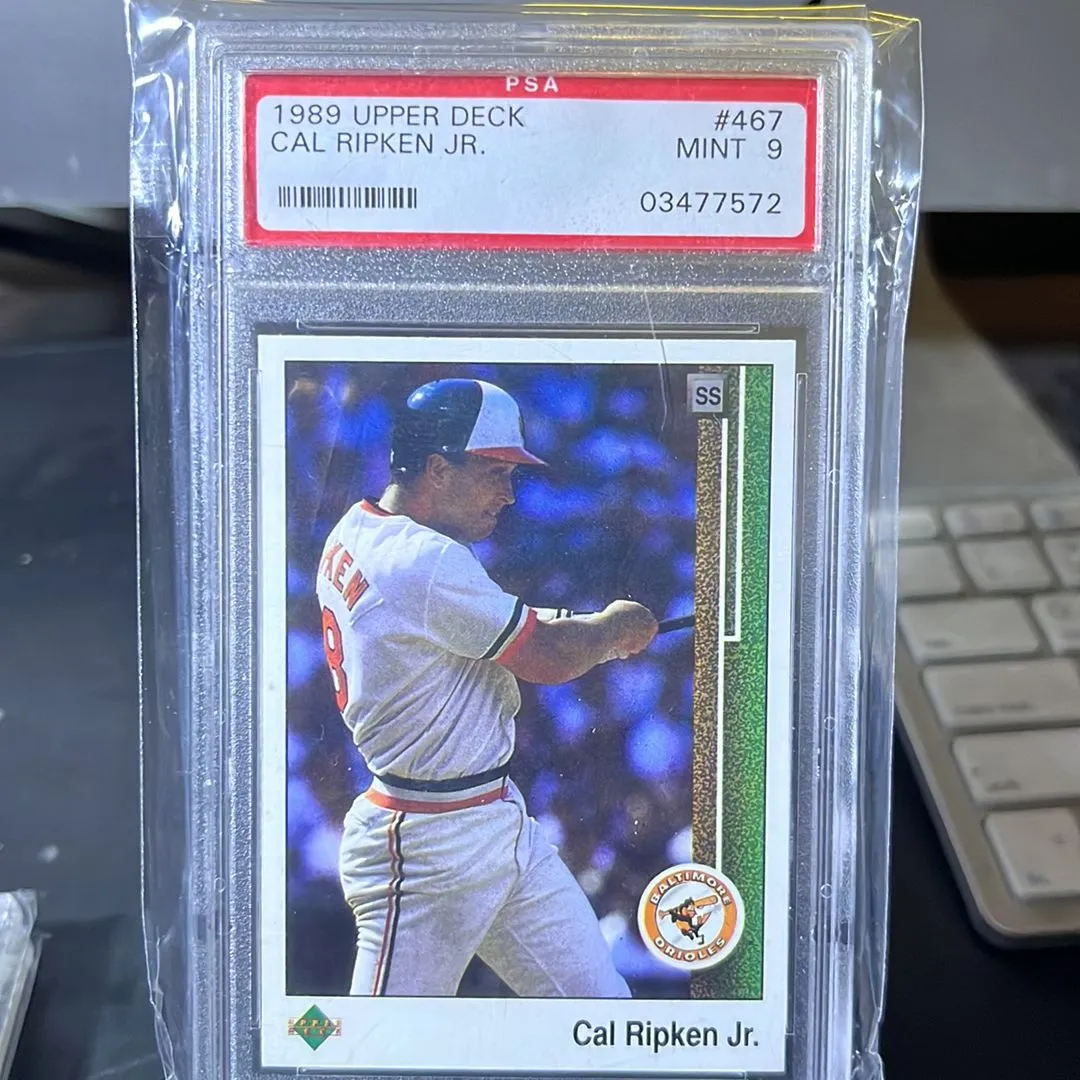 Product image for 1989 Upper Deck Cal Ripken Jr. 467  PSA MINT 9