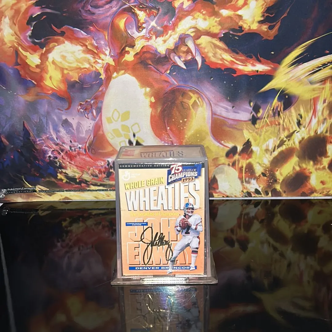Product image for John Elway commemorative 1993 75 years of champions gold signature wheaties cereal