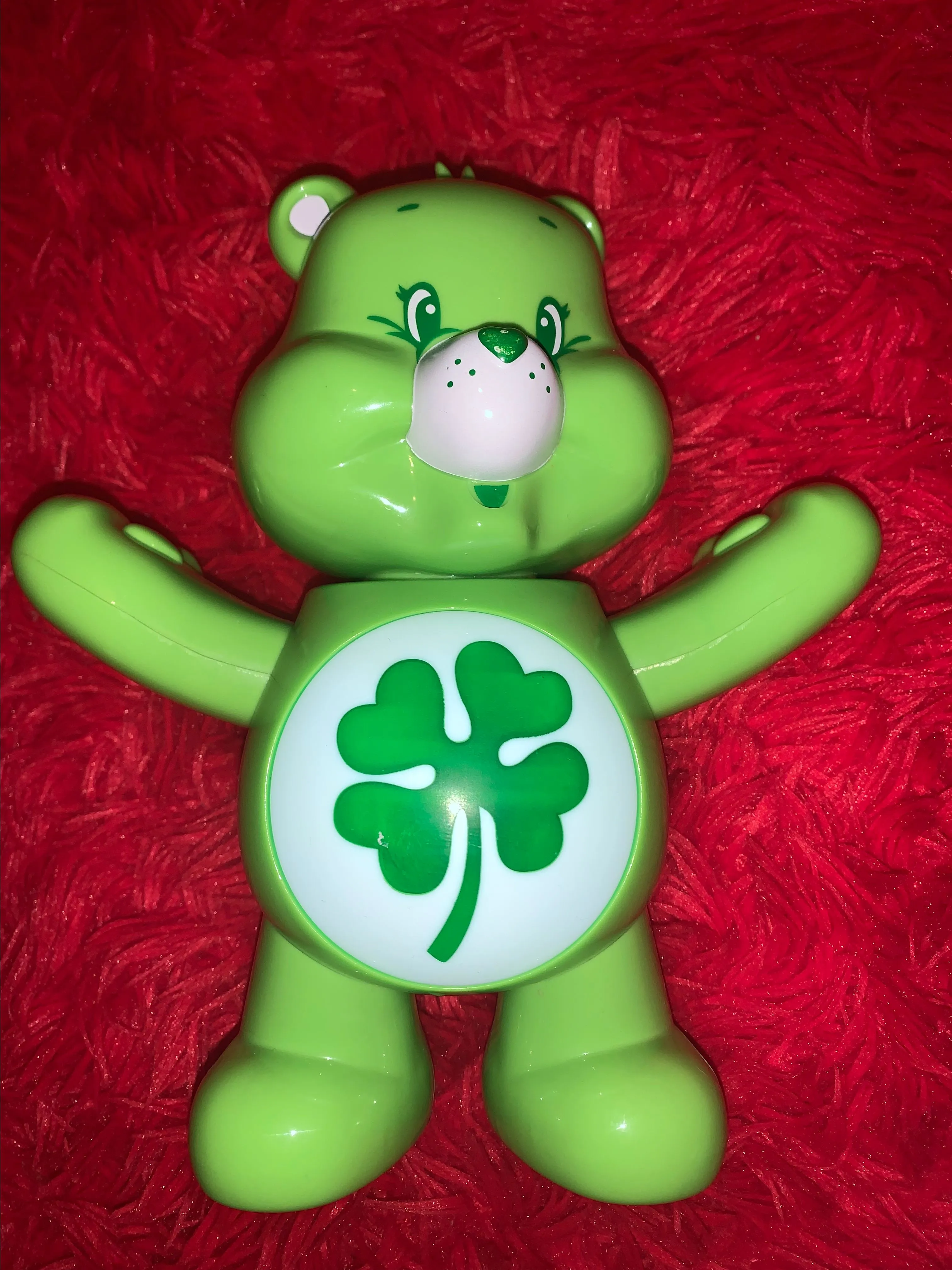 Product image for Care Bears Good Luck Bear Light Up Belly & Moveable Arms