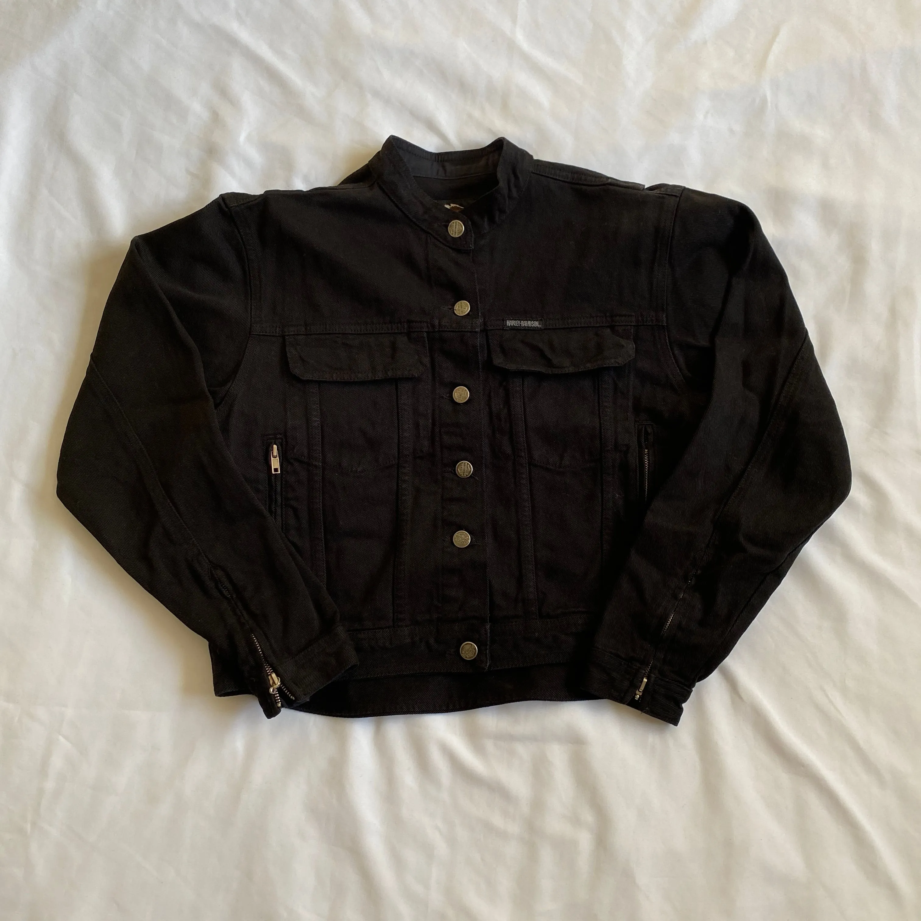 Product image for Harley Davidson Black Jean Jacket