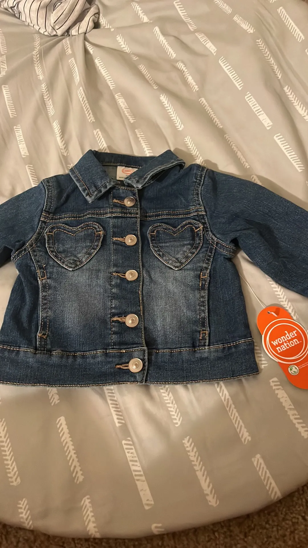 Product image for 9-12m wonder nation Jean jacket